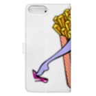 Mieko_Kawasakiの誘惑の🍟フライドポテト　 Book-Style Smartphone Case :back