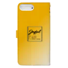 .JUICY-SHOP. | JOYFULのJOYFUL | Requesting Cat | 山吹色 Book-Style Smartphone Case :back