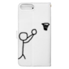 lindalinのせんのひと。バスケ部　籠球　ろうきゅう Book-Style Smartphone Case :back