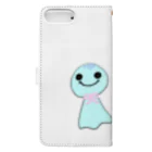 green_tea_happyのてるてるさん Book-Style Smartphone Case :back