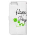 little_cloverのたくさんクローバーでHappy Book-Style Smartphone Case :back