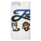 ファミっ子プレイ動画オリジナルグッズのファミっ子レトロキャラ Book-Style Smartphone Case :back