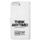 pda gallop official goodsのTHINK ANY TIME! GOODS Book-Style Smartphone Case :back