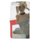 可愛い女の子職人vent4444の後光 Book-Style Smartphone Case :back