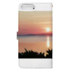 美ら島（beautiful island）パラダイス（Paradise）の夕焼け２ Book-Style Smartphone Case :back