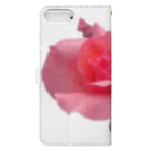 でおきしりぼ子の実験室のThe Rose (Half-blooming) Book-Style Smartphone Case :back