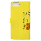 ないものねだりのハロウィンたまごと強がリス(黄色) Book-Style Smartphone Case :back