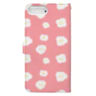 mimi_midoのフラワー(PINK) Book-Style Smartphone Case :back