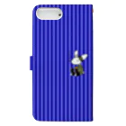 Rabit-shopの[Rabit]スマホケース(青)[複数機種] Book-Style Smartphone Case :back