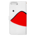 Niea999’s プチハッピー shopのLips Book-Style Smartphone Case :back