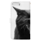 iguana_brosの黒猫がぎゃー Book-Style Smartphone Case :back