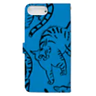 megumiillustrationのcat flow Book-Style Smartphone Case :back