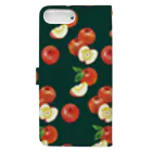 Miho MATSUNO online storeのLovely apples Book-Style Smartphone Case :back