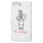 怒りのTシャツ売り場のH-MAN Book-Style Smartphone Case :back