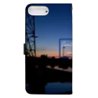 空置き場店のCountryside sunset 〜田舎の夕焼け〜 Book-Style Smartphone Case :back