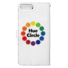 ねこのかくれが的ひみつきちハウスのHue Circle 色相環12 Book-Style Smartphone Case :back