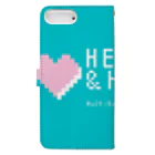 ハート&ハンドのHeart & Hand のややグリーンオリジナルアイテム Book-Style Smartphone Case :back