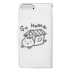 かぶとらのゆるいねこ　「go gome」 Book-Style Smartphone Case :back