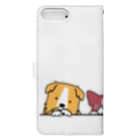 DSRN shopの仲良しの三匹犬 Book-Style Smartphone Case :back