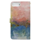 Hani what?の現代アート　Pastel Book-Style Smartphone Case :back