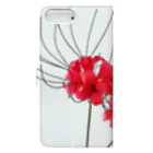 s-bloomの折り紙　彼岸花 Book-Style Smartphone Case :back