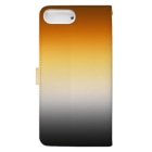 ぽぬぞぬのグラデーション　プライドフラッグ　ゲイ　ベア Book-Style Smartphone Case :back