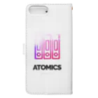 atomicsのエス君のatomics original 手帳型スマホケースの裏面