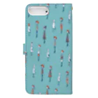 てら ねこグッズのI WISH I WERE A BIRD.ビビッド Book-Style Smartphone Case :back