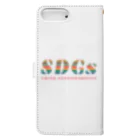 mincora.のSDGs - think sustainability Book-Style Smartphone Case :back