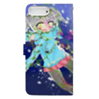 くぅちゃんの犬と星と女の子 Book-Style Smartphone Case :back