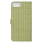 inupadのTatami _green Book-Style Smartphone Case :back