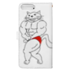 地域猫　那珂川 ねこ ネットワークの猫ニャッチョ💪(KAZU) Book-Style Smartphone Case :back