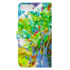 NEON LIGHT STARSのYOU are in wonderland*green Book-Style Smartphone Case :back