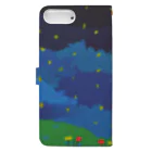 itatitatiのねこといたちと流れ星 Book-Style Smartphone Case :back