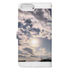 ChillLife 44の空と夕日 Book-Style Smartphone Case :back