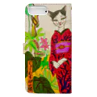 JAMES ITOのラフレシア美人猫 Book-Style Smartphone Case :back