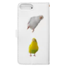 インコまるけのインコまるけ4羽集合‼︎ Book-Style Smartphone Case :back