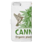 420 MUSIC FACTORYのCannabis & Bird（カナビスと鳥） Book-Style Smartphone Case :back