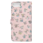 aNone sOnoneの着物イラスト（薄桜） Book-Style Smartphone Case :back