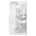 はくさいの直売所のSketch Girl(モノクロ) Book-Style Smartphone Case :back