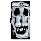 red_labelの髑髏と裸の女 Book-Style Smartphone Case :back