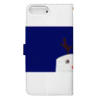 Niea999’s プチハッピー shopのXmas nose - blue Book-Style Smartphone Case :back