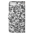 Military Casual LittleJoke のPixCamo 猫色 AmericanShortHair 手帳型スマホケースの裏面