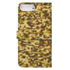 Military Casual LittleJoke のPixCamo 猫色 KijiTora  手帳型スマホケースの裏面