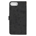 Military Casual LittleJoke のCamo NightCamp 夜用迷彩 サバゲー装備 Book-Style Smartphone Case :back