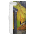 artgalleryのTerrasse du café le soir Book-Style Smartphone Case :back