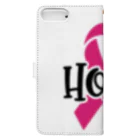 Fred HorstmanのBreast Cancer HOPE  乳がんの希望 Book-Style Smartphone Case :back