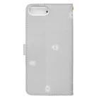 rilybiiのgrayPastel × babygray Book-Style Smartphone Case :back