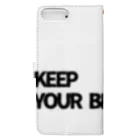 87(🐯)のKEEP YOUR BEHAVIOR BADシリーズ Book-Style Smartphone Case :back