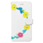 kurogoma.のお花のかんむり Book-Style Smartphone Case